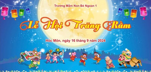 Bé vui lễ hội trăng rằm trường Mầm non Bé Ngoan 1 2024 – 2025♥