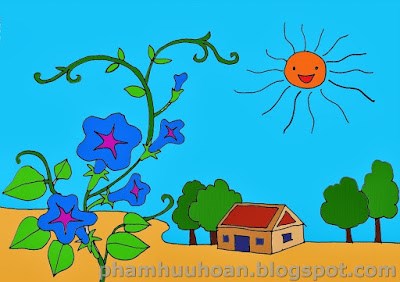 Bài thơ : Giàn mướp 