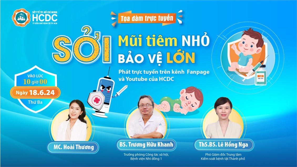 Tọa đàm trực tuyến về bệnh sởi