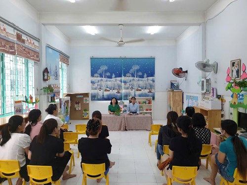 Lớp Chồi 1 họp Phụ huynh học sinh đầu năm học 2024-2025