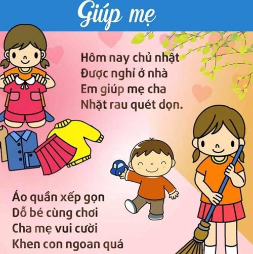 Thơ: Giúp mẹ