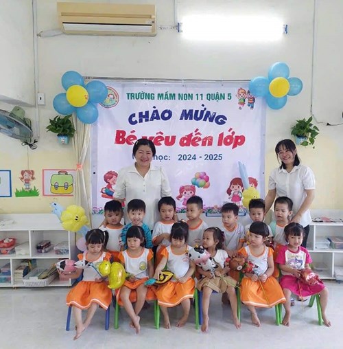 Bé đón chào năm học mới 2024-2025.