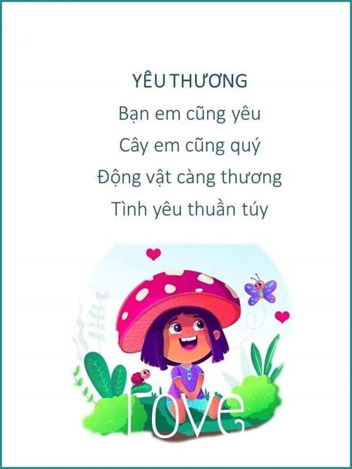 Bài thơ Yêu thương