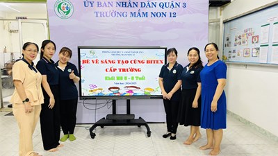 Bé thi vẽ sáng tạo cùng bitex