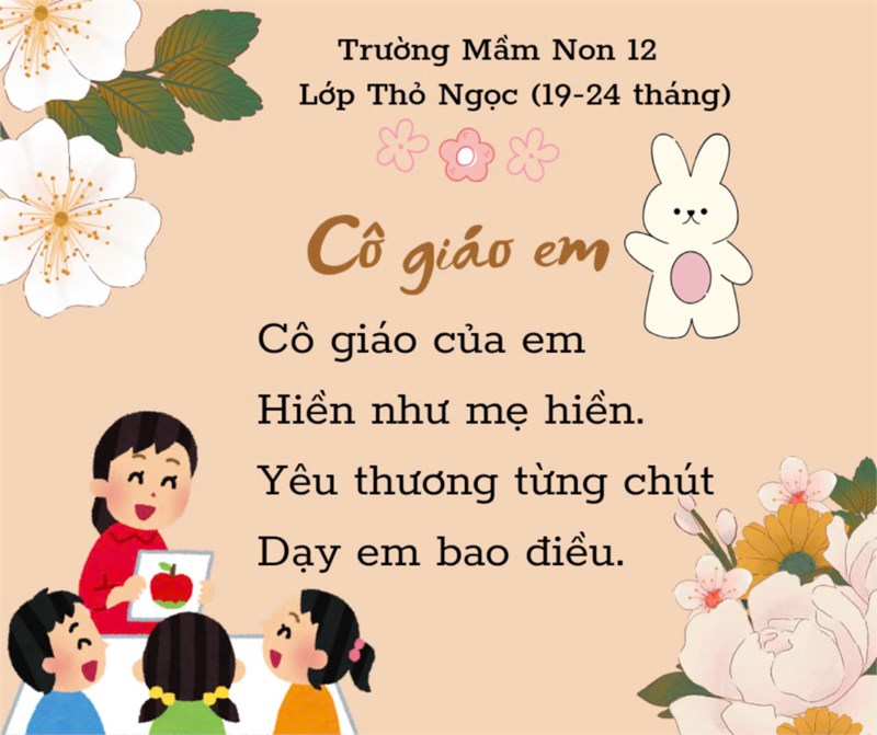 Bài thơ Cô giáo em 