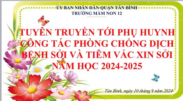 Tuyên Truyền Bệnh Sởi-Tổ Lá