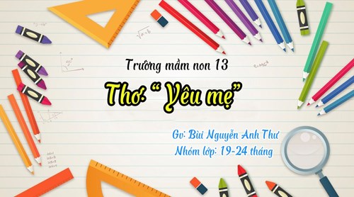 Thơ:   Yêu mẹ 