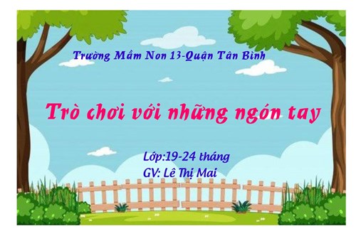 Trò chơi với những ngón tay