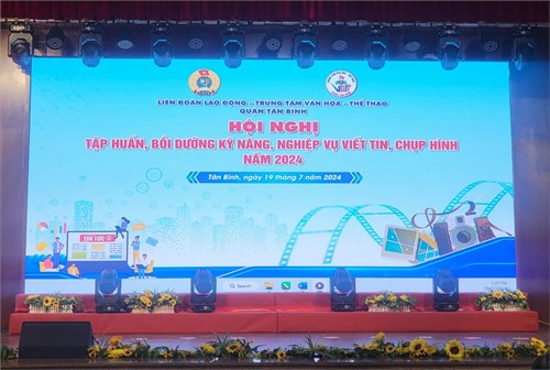 Công đoàn cơ sở trường mầm non 14 tham gia hội nghị tập huấn, bồi dưỡng kỹ năng, nghiệp vụ viết tin, chụp hình năm 2024