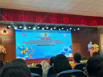 Cđcs trường mầm non 14 tham gia hội nghị phát động hưởng ứng tháng công nhân lần thứ 17