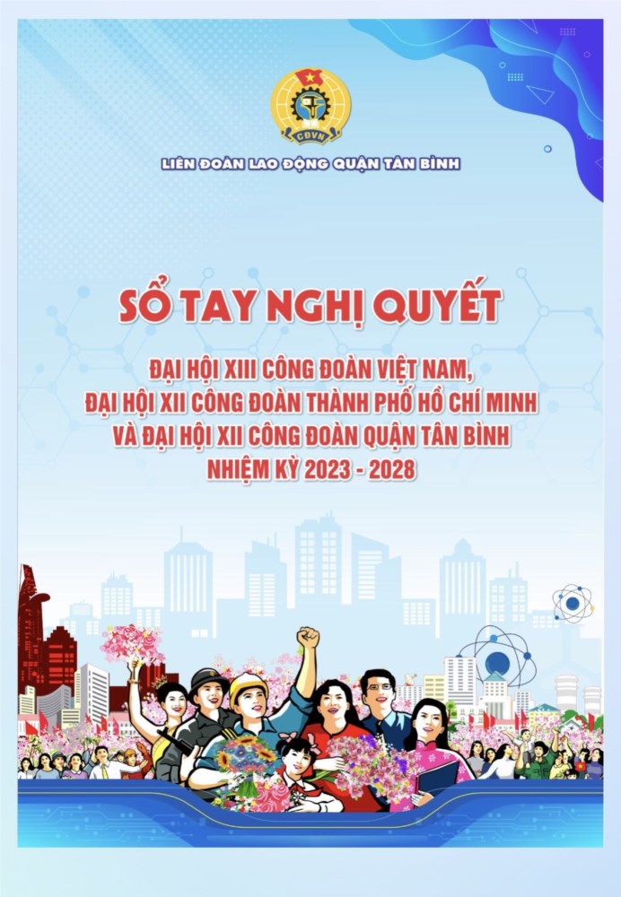Công đoàn cơ sở Trường Mầm non 14  tổ chức triển khai đến cán bộ, đoàn viên, người lao động “Sổ tay điện tử Nghị quyết Đại hội công đoàn các cấp nhiệm kỳ 2023 – 2028”