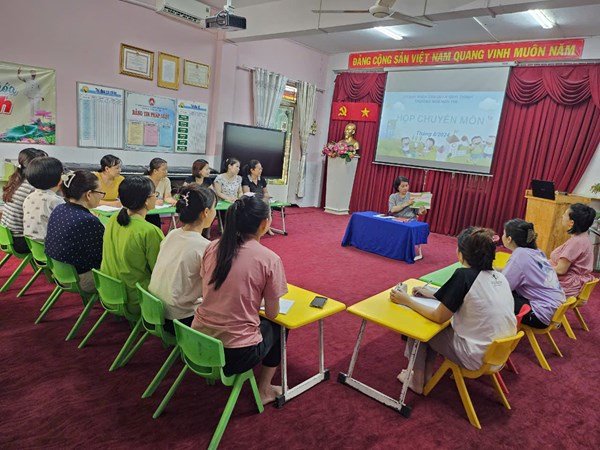 Sinh hoạt chuyên môn tháng 8/ năm 2024