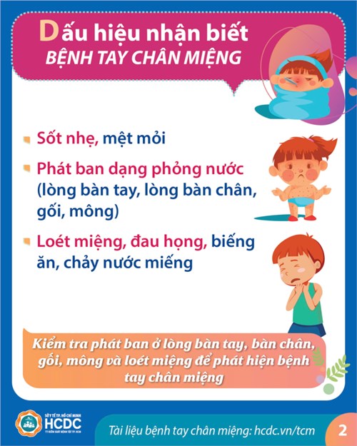 Dấu hiệu nhận biết bệnh tay chân miệng