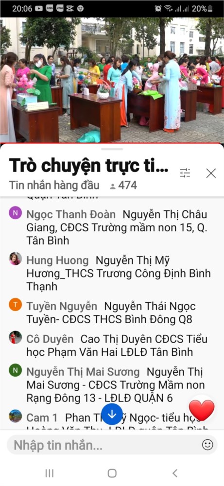 Công đoàn viên Mầm non 15 tham gia xem trực tuyến kênh Youtube  Công đoàn Thành phố Hồ Chí Minh  số 11 năm 2024