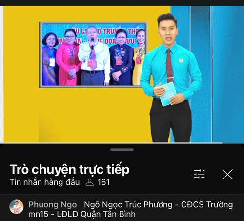 Công đoàn viên Mầm non 15 tham gia xem trực tuyến kênh Youtube  Công đoàn Thành phố Hồ Chí Minh  số 02 năm 2024