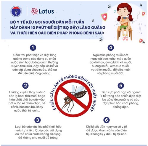 5 điều cần làm để phòng bệnh sốt xuất huyết