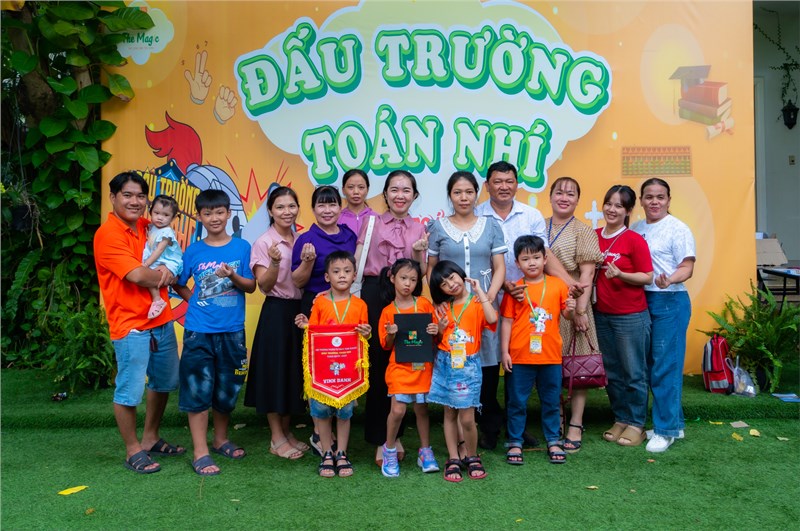 Trường Mầm non 19/8 tham gia Hội thi   Đấu trường toán nhí   toán cấp Quốc gia năm 2024.