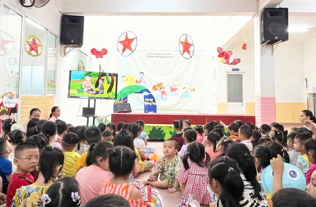 Lễ hội trung thu yêu thương 2024 tại trường mầm non phường 2