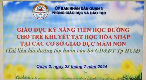 Giáo dục kỹ năng tiền học đường cho trẻ khuyết tật học hoà nhập