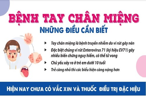 Những điều cần lưu ý về bệnh tay chân miệng