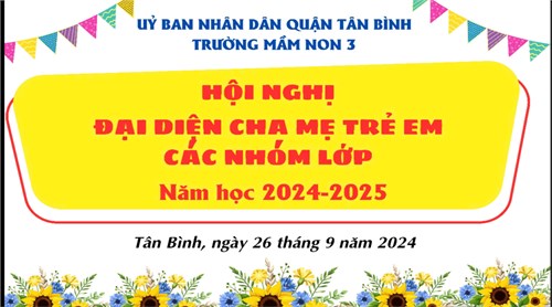 Hội nghị đại diện cha mẹ trẻ em các nhóm lớp năm năm học 2024-2025