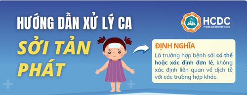Hướng dẫn xử lý ca Sởi tản phát