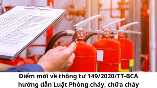 Thông tư số: 149/2020/TT-BCA quy định chi tiết một số điều và biện pháp thi hành luật phòng cháy và chữa cháy và luật sửa đổi, bổ sung một số điều của luật phòng cháy và chữa cháy và nghị định số 136/2020/NĐ-CP ngày 24 tháng 11 năm 2020 của chính phủ quy định chi tiết một số điều và biện pháp thi hành luật phòng cháy và chữa cháy và luật sửa đổi, bổ sung một số điều của luật phòng cháy và chữa cháy
