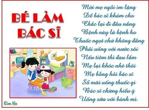 Bài thơ  làm bác sĩ 