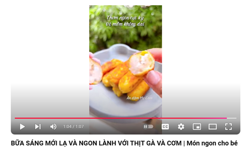 Hướng dẫn làm bữa sáng thịt gà và cơm cho bé