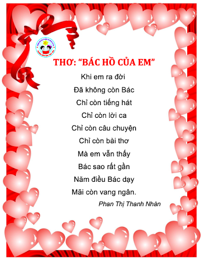 Bài thơ  Bác Hồ của em 