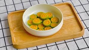 Bánh rau cải cuộn khoai lang phomai