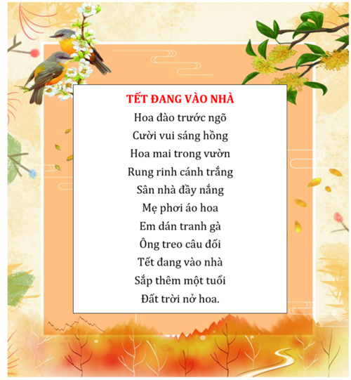 Bài thơ: TẾT ĐANG VÀO NHÀ
