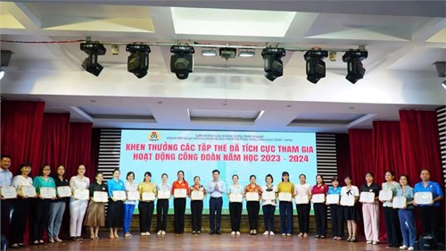Hội nghị tổng kết hoạt động công đoàn năm học 2023-2024 do LĐLĐ quận Bình thạnh tổ chức sáng ngày 22/08/2024