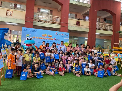 Hội thi  Bé vẽ sáng tạo cùng Bitex  cấp Quận năm học 2023-2024