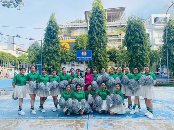 CĐCS Trường Mầm non Phường 5 Tham gia Hội thi đồng diễn  Khoẻ để lao động sản xuất  năm 2024 do LĐLĐ  phối hợp với Phòng GD&ĐT Quận 11 tổ chức đạt  giải phong trào