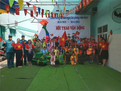 Trường mầm non 5 tổ chức ngày hội vận động