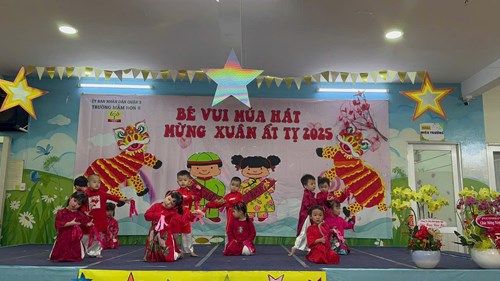Chương trình  Bé vui múa hát mừng xuân Ất Tỵ  . Tiết mục múa: Dắt trâu ra đồng