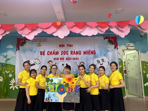 Chi đoàn mầm non tham gia hội thi vẽ tranh bảo vệ môi trường đạt giải khuyến khích
