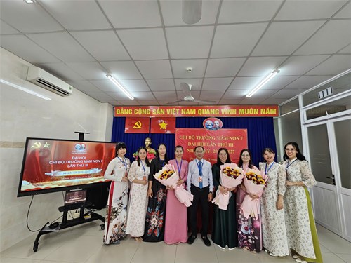 Chi bộ trường mầm non 7 tổ chức đại hội chi bộ lần thứ iii nhiệm kỳ 2025-2027