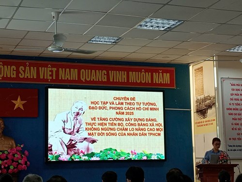 Hội nghị tổ chức học tập, quán triệt chuyên đề học tập và làm theo tư tưởng, đạo đức, phong cách hồ chí minh năm 2025