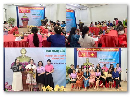 Hội nghị tổng kết khối thi đua 30 Mầm non năm 2023-2024