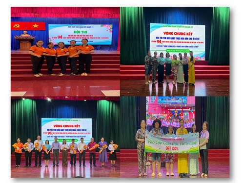 Hội thi tìm hiểu luật Dân chủ cơ sở của Chi bộ Trường Mầm non Phường 8