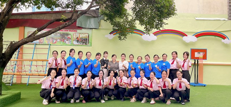 Trường Mầm Non 8 - Đón sinh viên năm 2 khóa 49 Trường ĐHSP TPHCM rèn luyện nghiệp vụ sư phạm năm học 2024-2025
