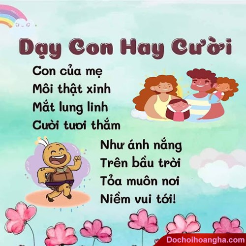 Thơ  Dạy con hay cười 