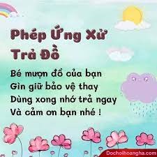 Thơ  Phép ứng xử trả đồ 