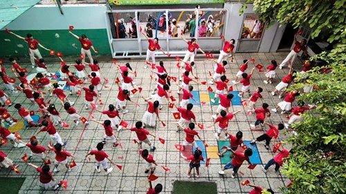 Ngày hội Đồng Diễn Thể Dục tại Trường Mầm Non AN Nhơn chào mừng  50 năm Ngày Giải Phóng Miền Nam- Thống Nhất Đất Nước  (30/4/1975-30/4/2025)