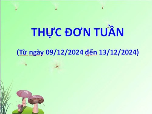 Thực đơn tuần