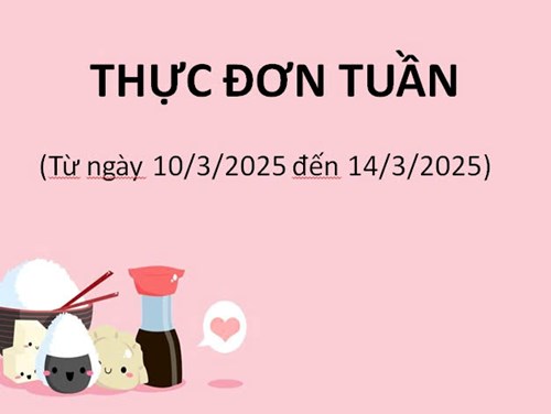 Thực đơn tuần