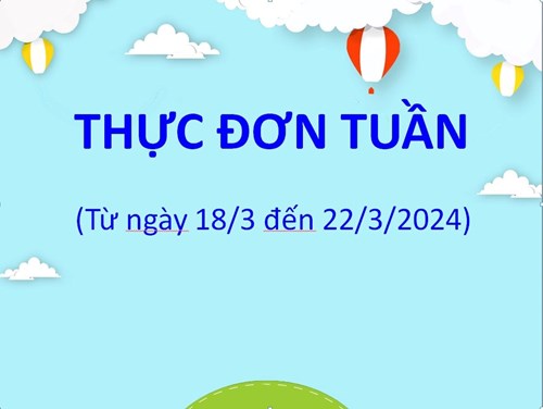 Thực đơn tuần