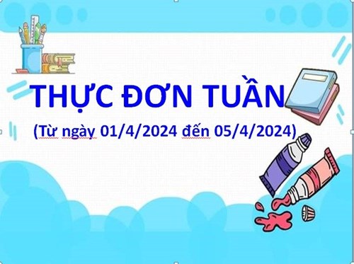 Thực đơn tuần